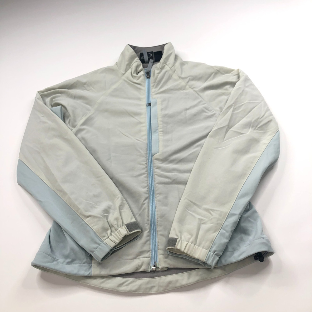 Cloudveil Small Womens Nylon Blend Outdoor Hiking Zip Jacket Gray Blue PLS READ